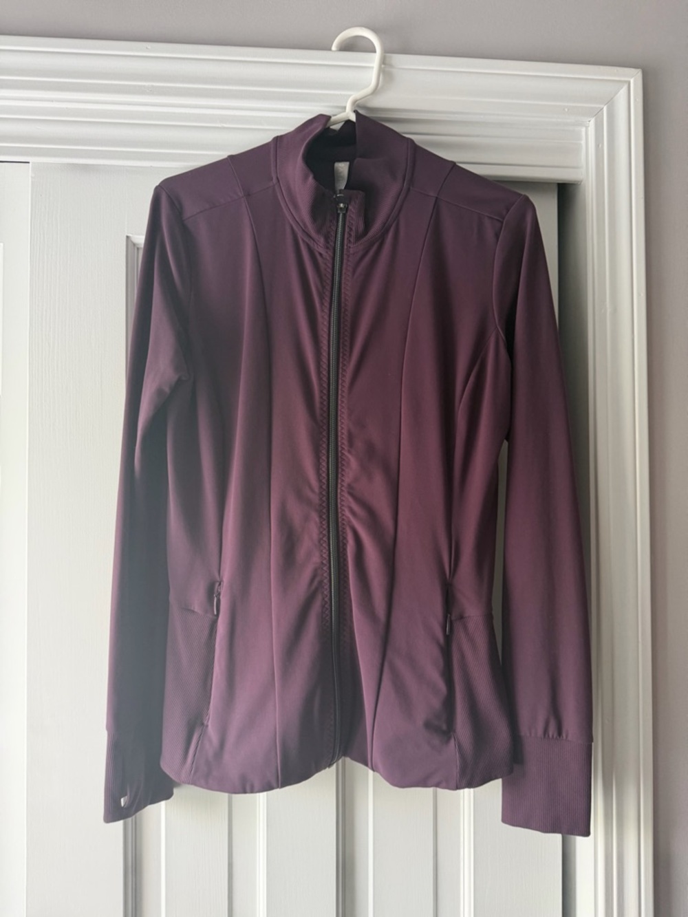 Athleta Plum Full-Zip Athletic Jacket